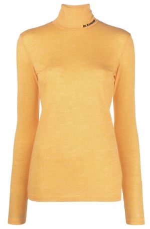 JIL SANDER 롱 슬리브 티셔츠 PUMPKIN